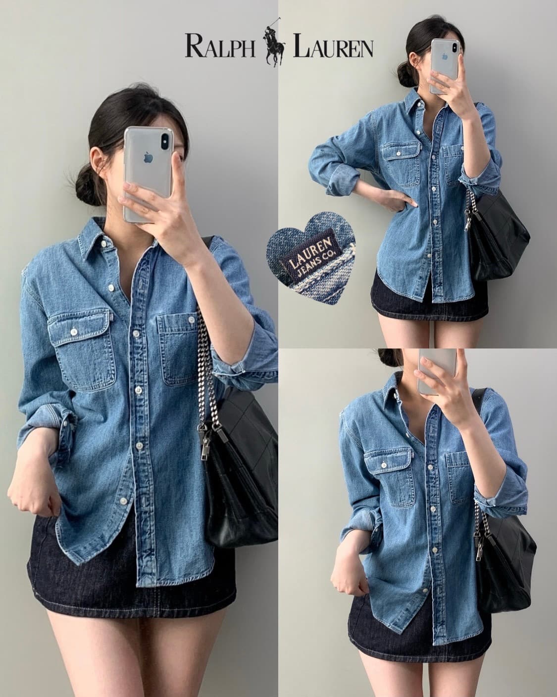 폴로 데님 셔츠 상품이미지1