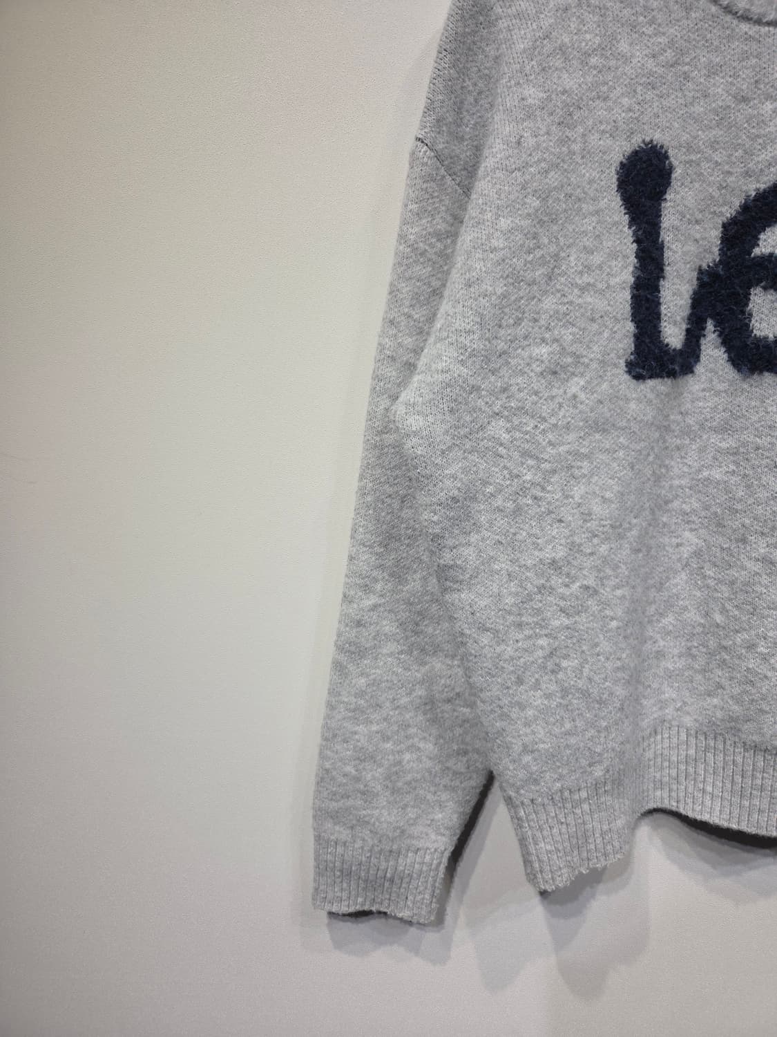 Lee 리 빅 로고 부클 니트 상품이미지4