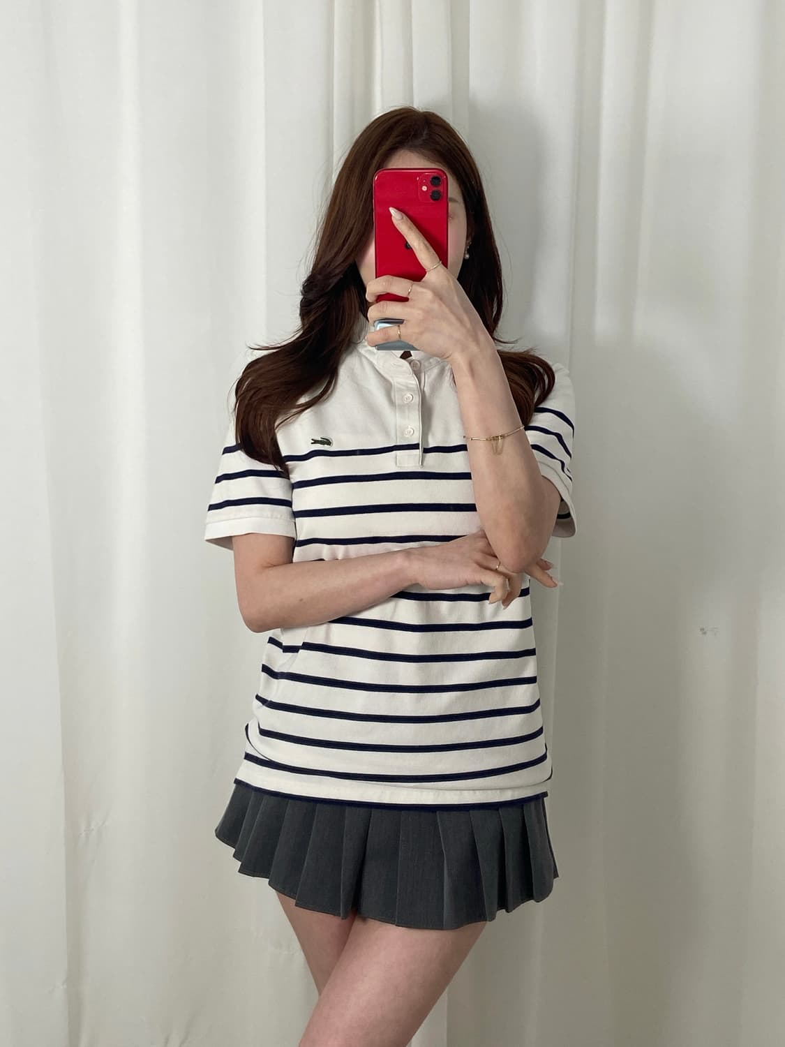 라코스테 스트라이프 차이나 카라 상품이미지1