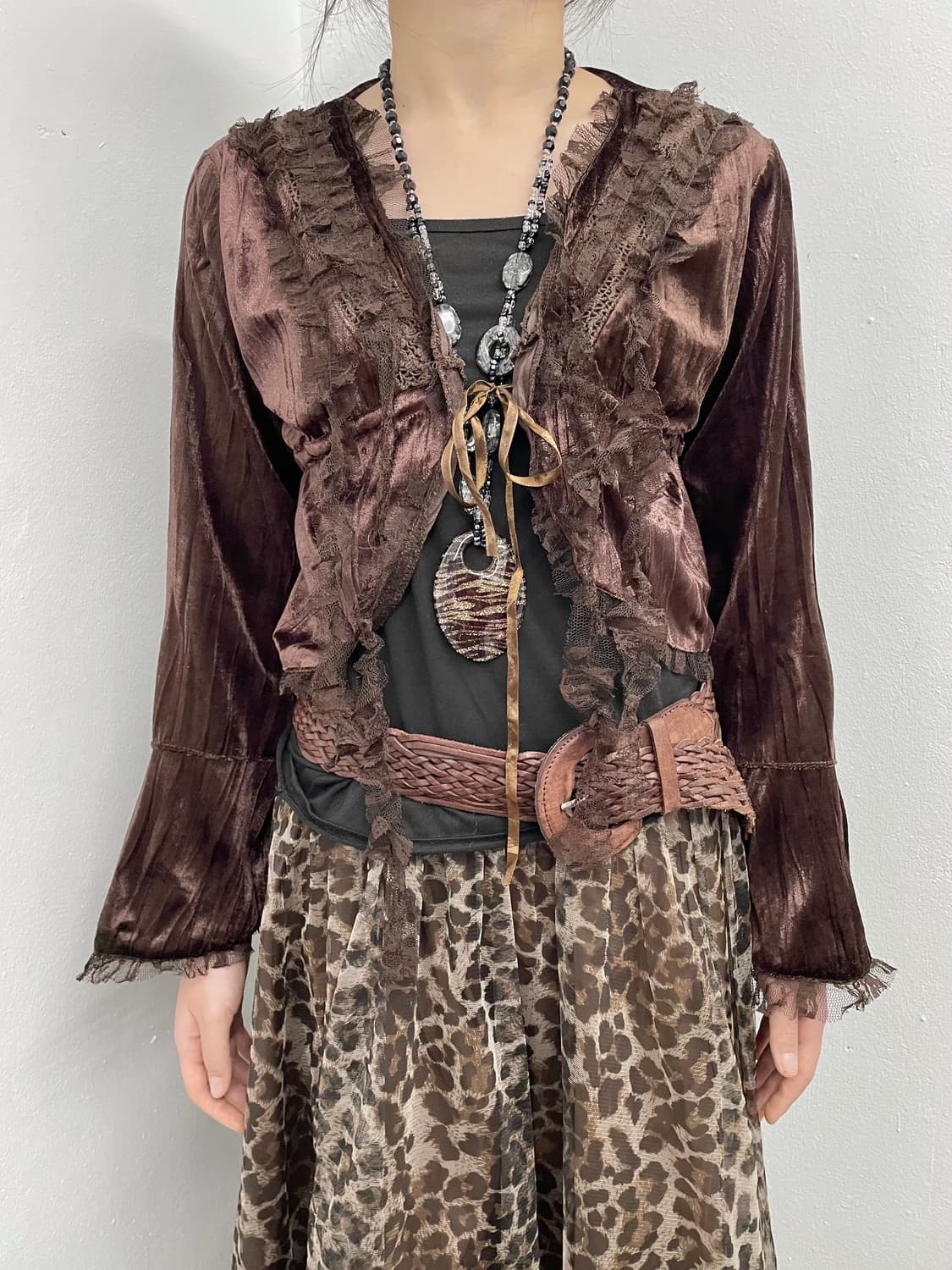 페어리 레이스 디테일 볼레로 탑 상품이미지1