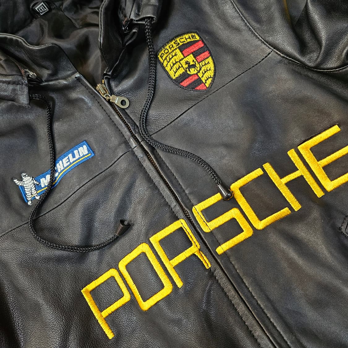 양가죽 포르쉐 패치드 양가죽 후드 자켓 상품이미지6