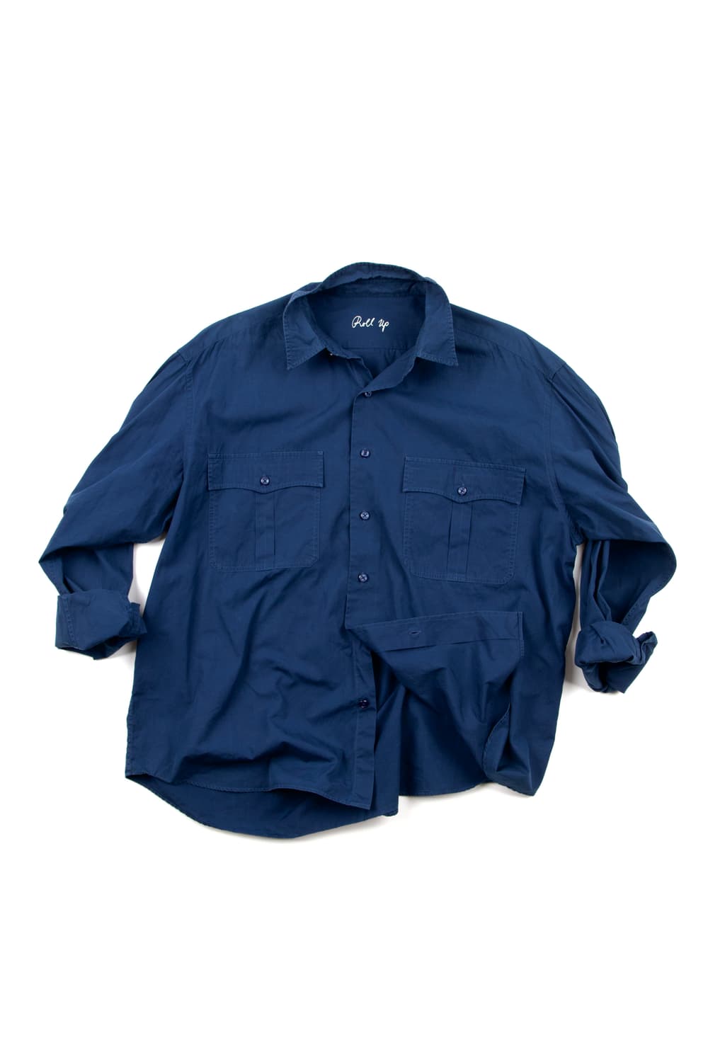 Porter classic 롤업 셔츠 네이비 상품이미지8