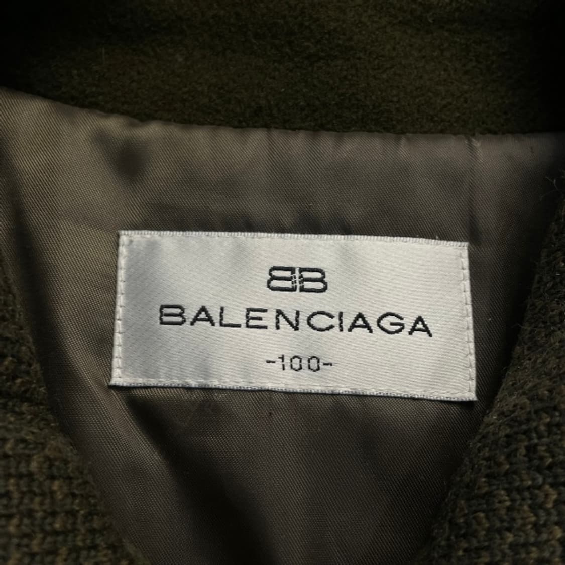 100 90S 발렌시아가 패턴 모직 자켓 상품이미지3