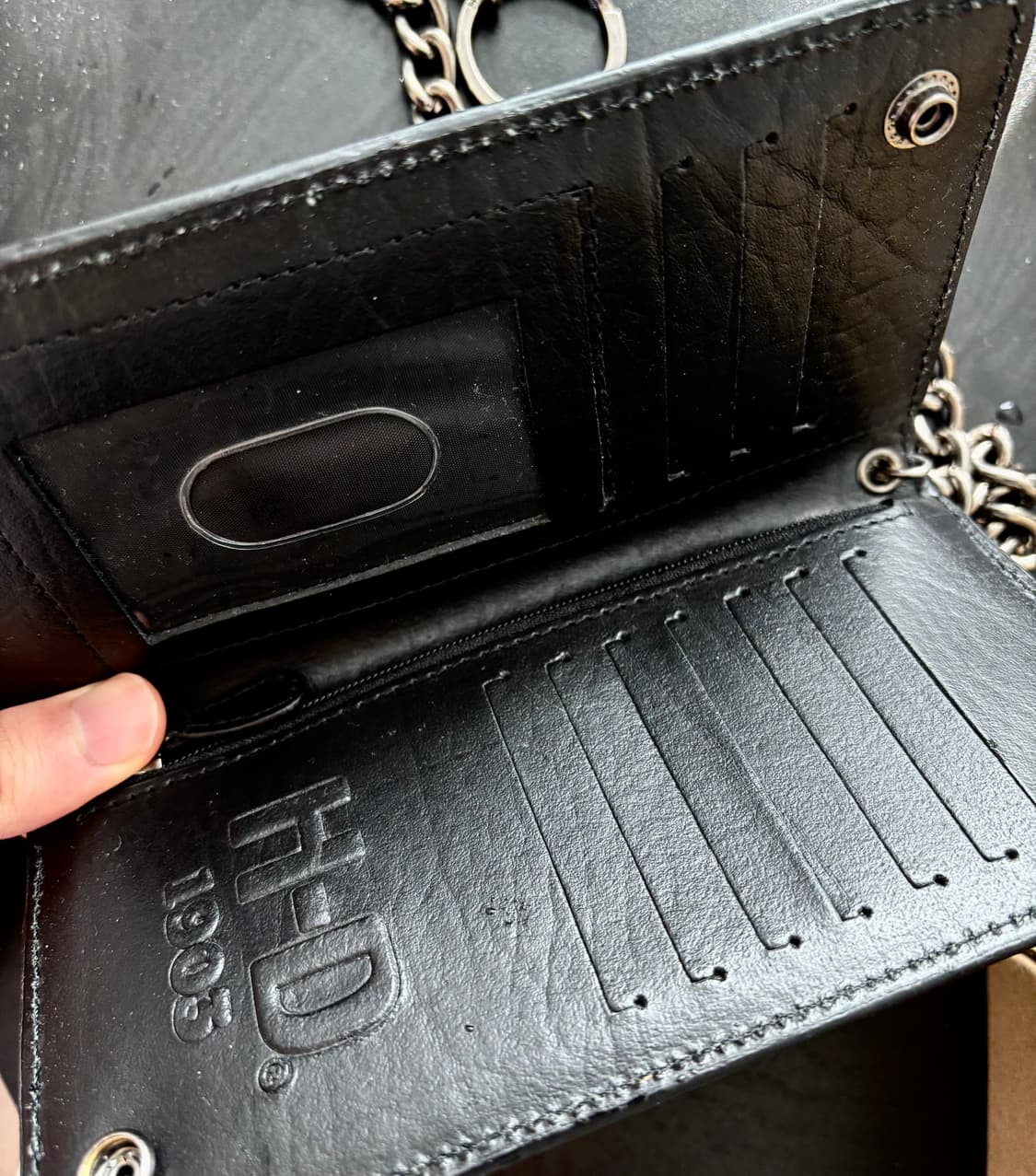 할리데이비슨 빈티지 체인 월렛 지갑 상품이미지2