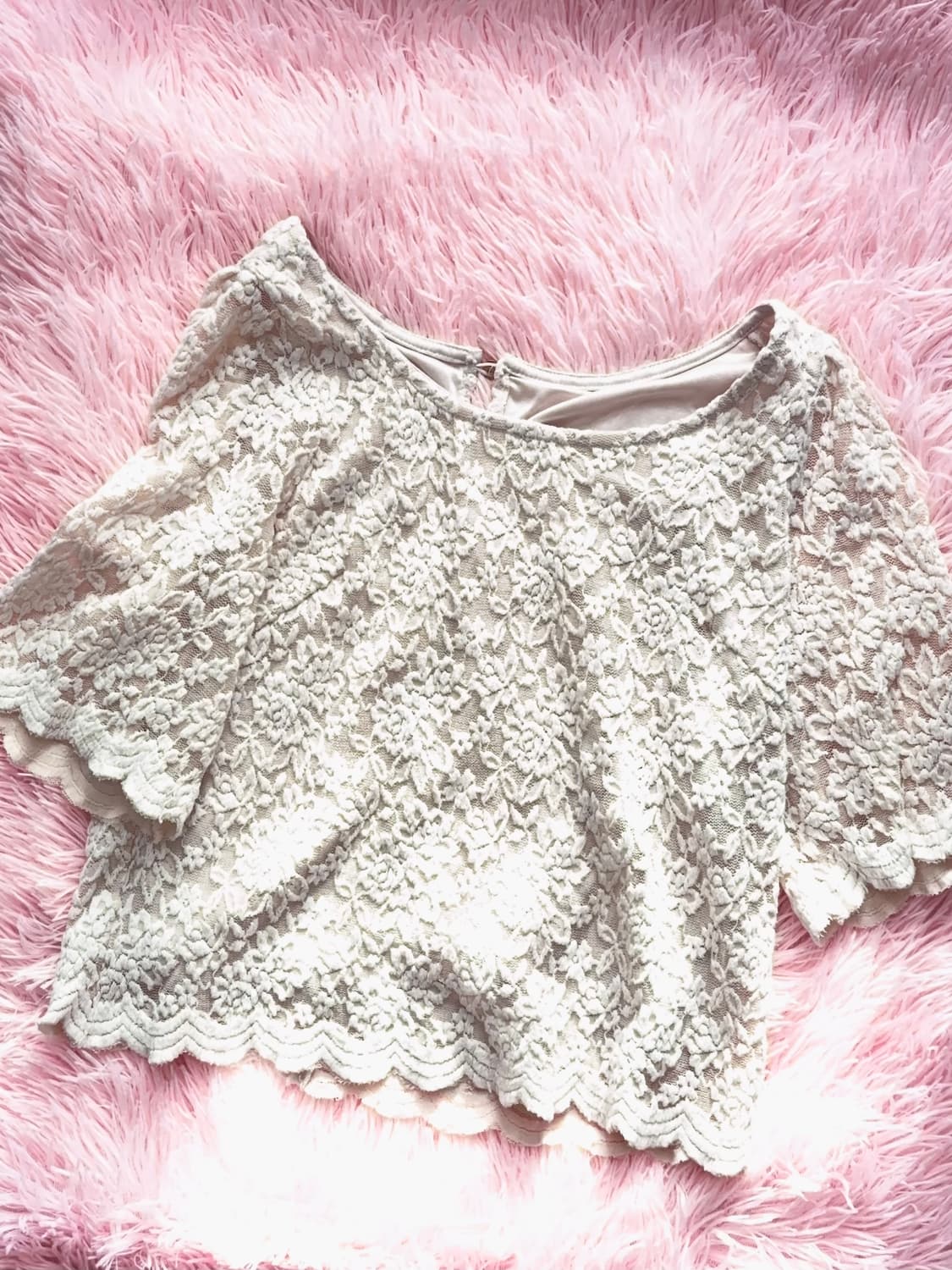 misch masch 밋슈맛슈 레이스 스나계 반팔 블라우스 상품이미지5