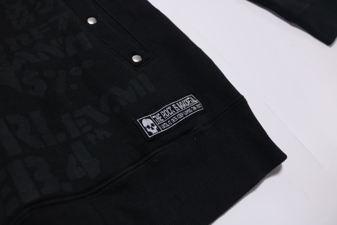 펑크 스컬 프린팅 후드집업 상품이미지6