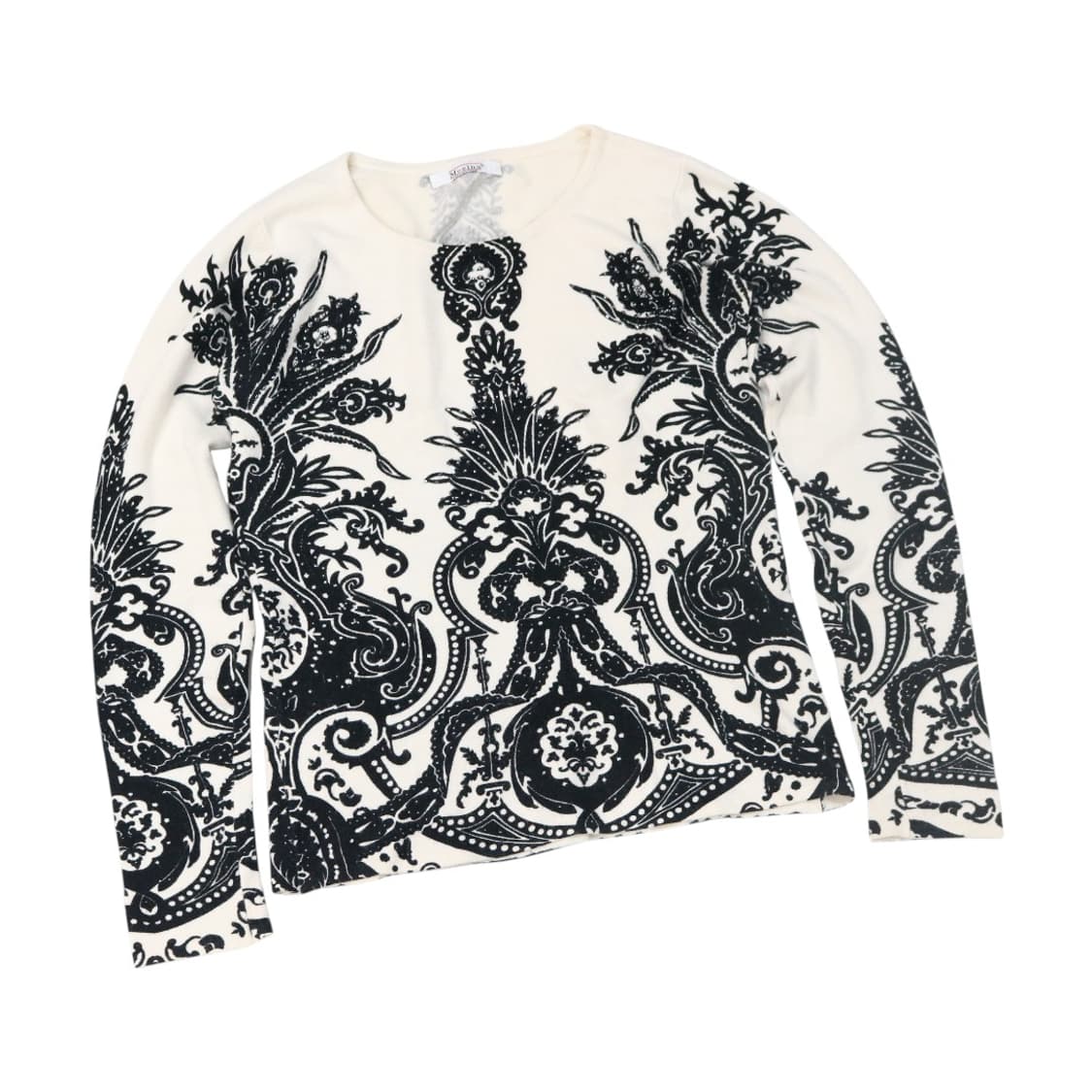 oeina 모이나 빈티지 블랙 에스닉 패턴 니트 스웨터 상품이미지1