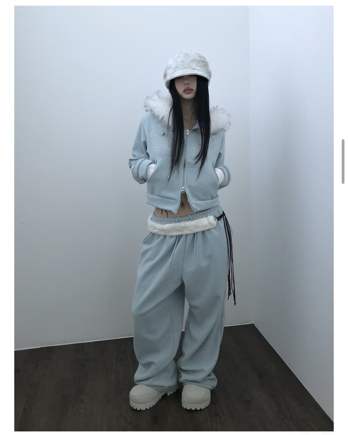 kikiseoul 블링 퍼 셋업 상품이미지2