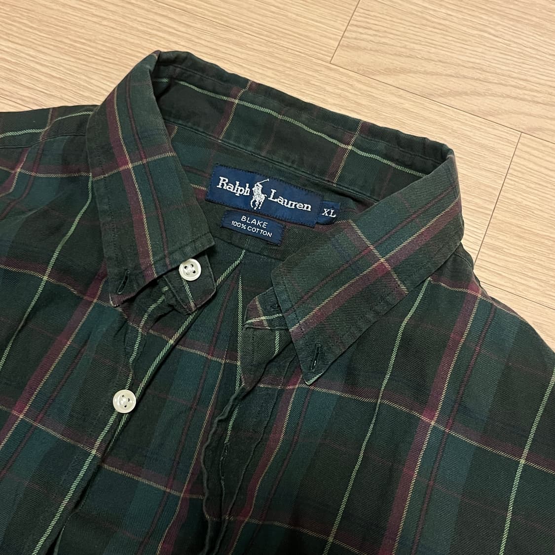 폴로 빈티지 체크셔츠 상품이미지2