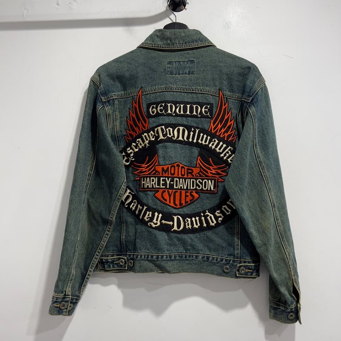 할리데이비슨 패치워크 데님자켓 상품이미지3
