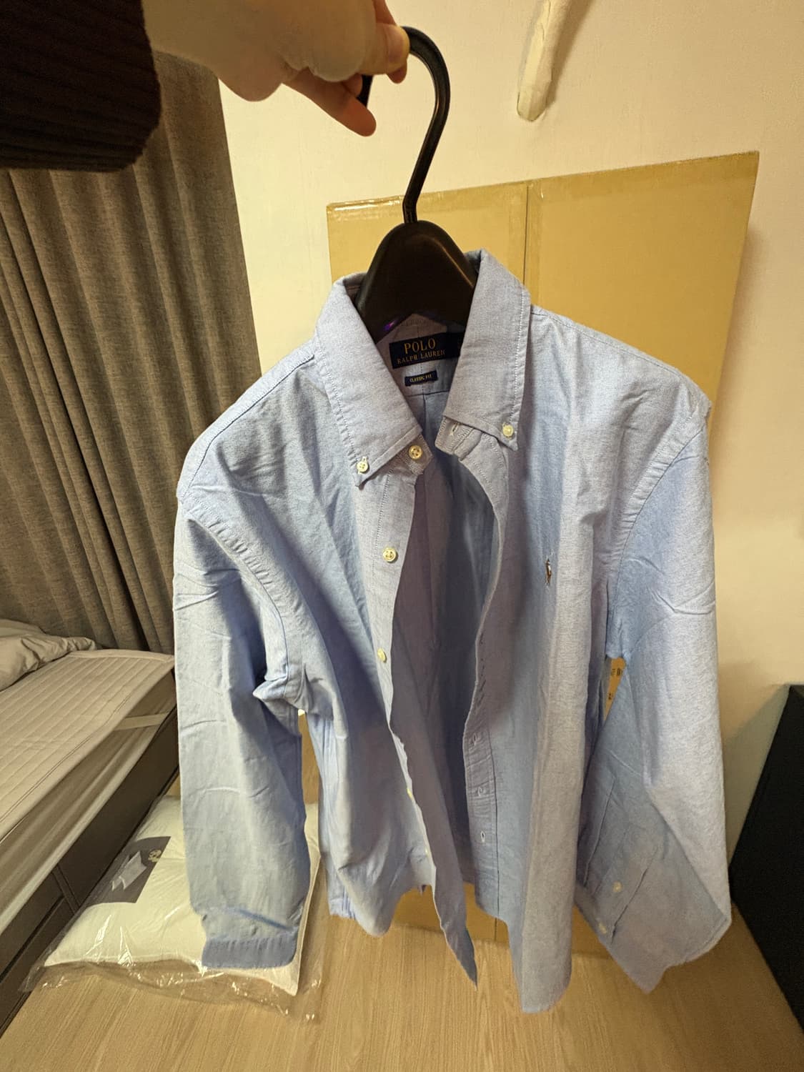 새제품)폴로 랄프로렌 클래식핏 셔츠 L 하늘 상품이미지2