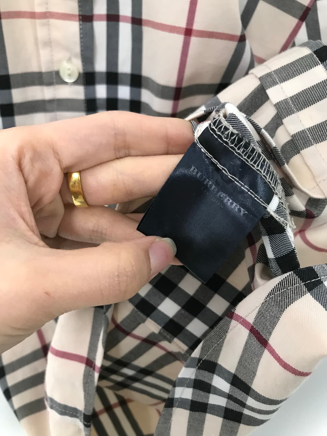 버버리 노바체크 반팔 셔츠 상품이미지4