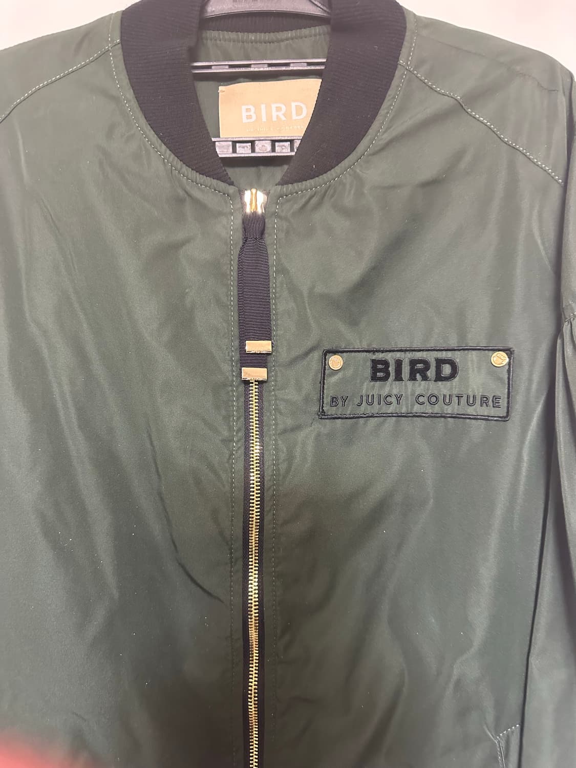 쥬시꾸뛰르 버드 봄버 자켓 그린 상품이미지5