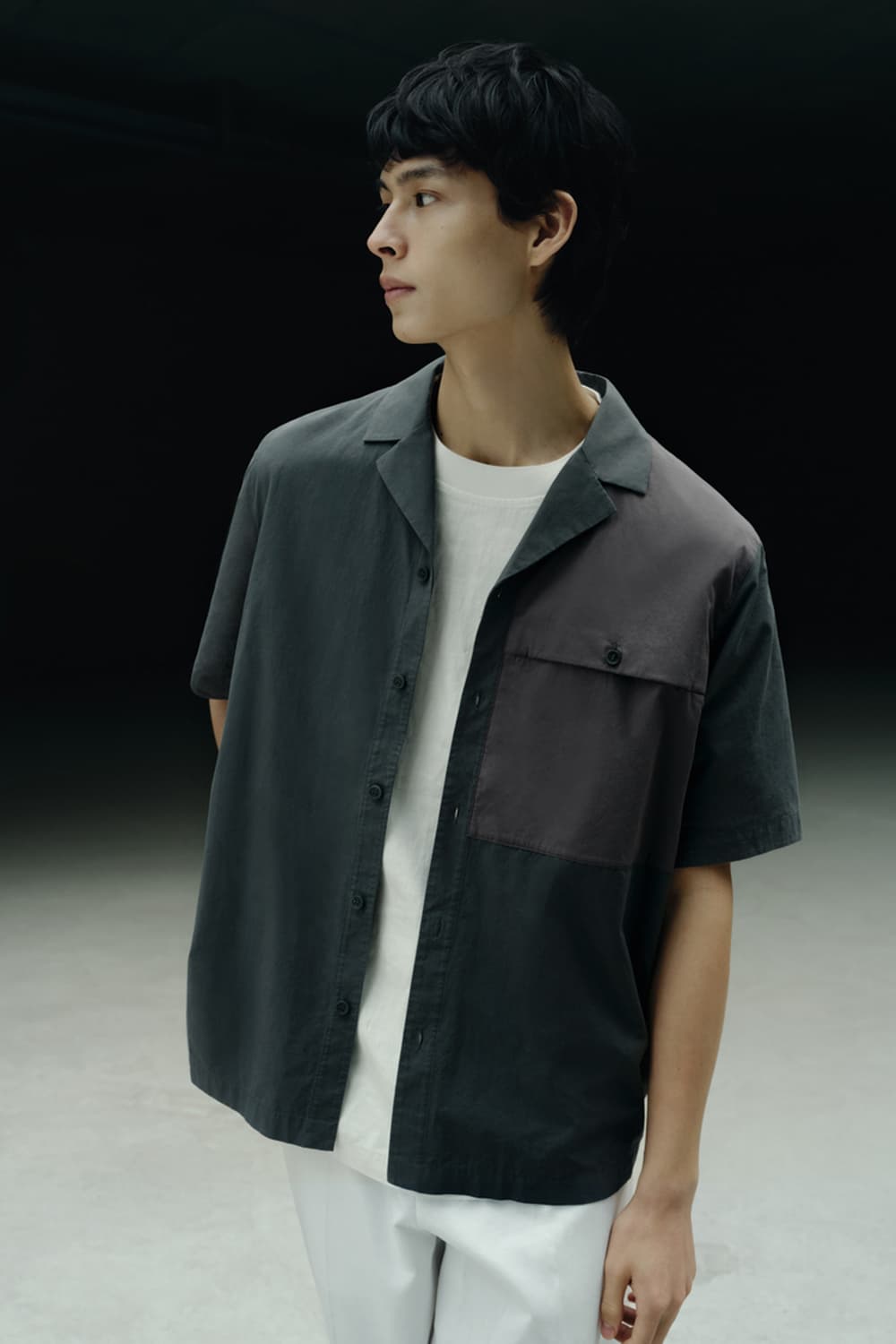 [코스] 패치포켓 쇼트 슬리브 셔츠 상품이미지1