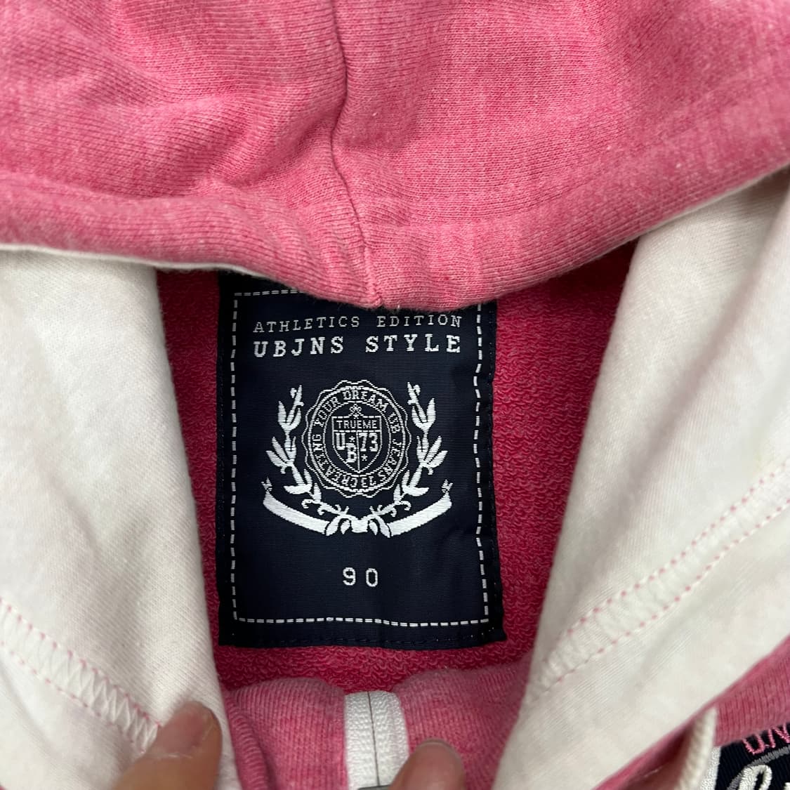 빈티지 핑크 후드집업 90 상품이미지4