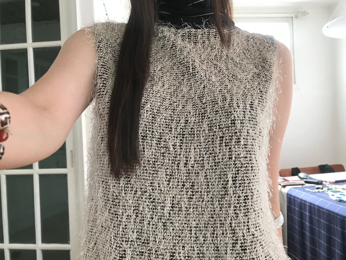 vintage fur sleeveless 상품이미지4