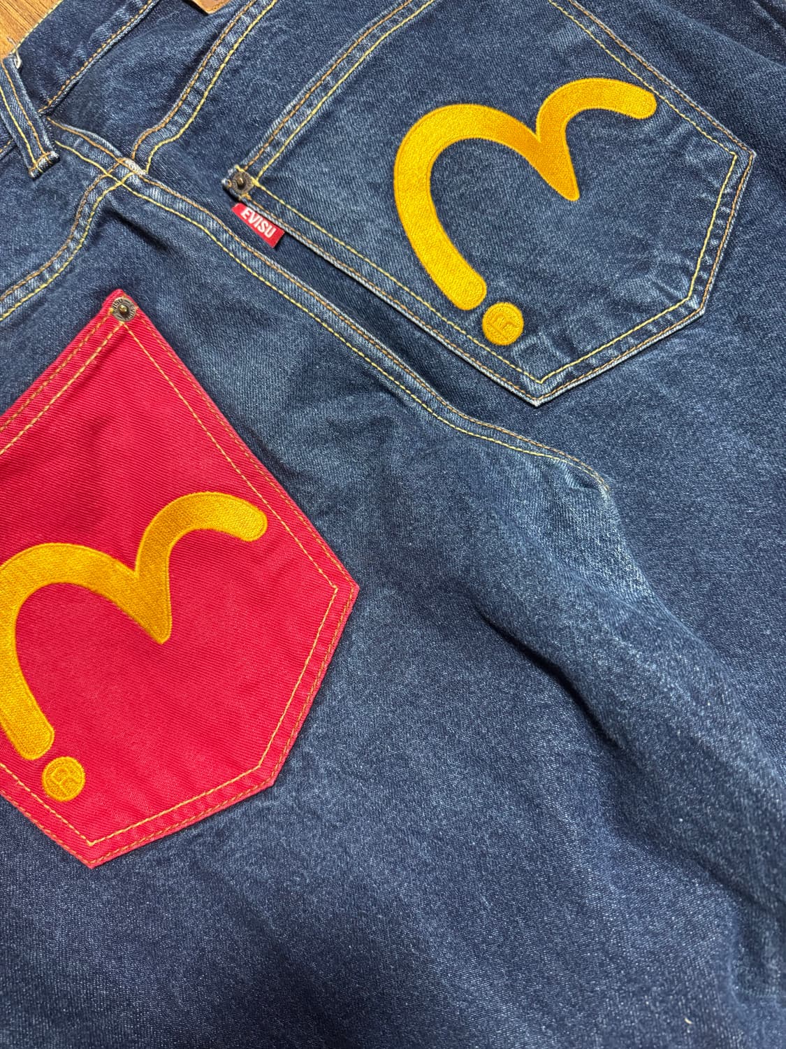 희귀)에비수 포켓 데님팬츠 32 상품이미지3