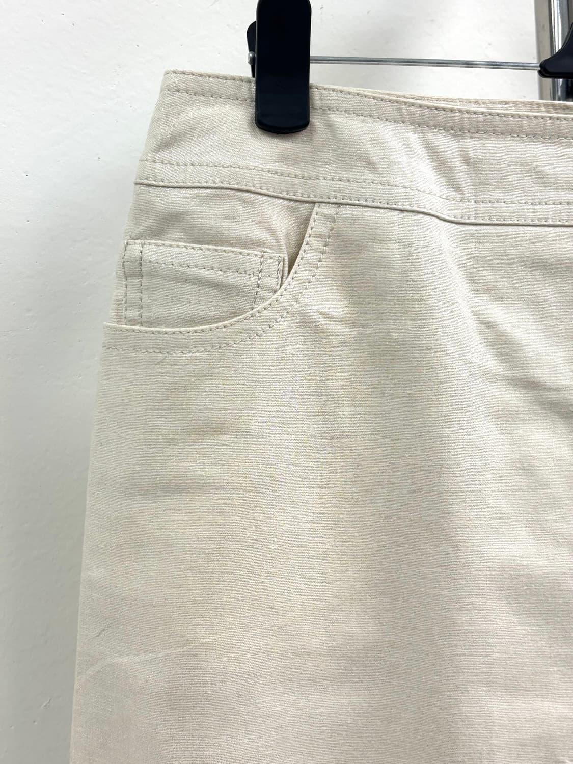 빈티지 아이보리 미디 스커트 상품이미지5