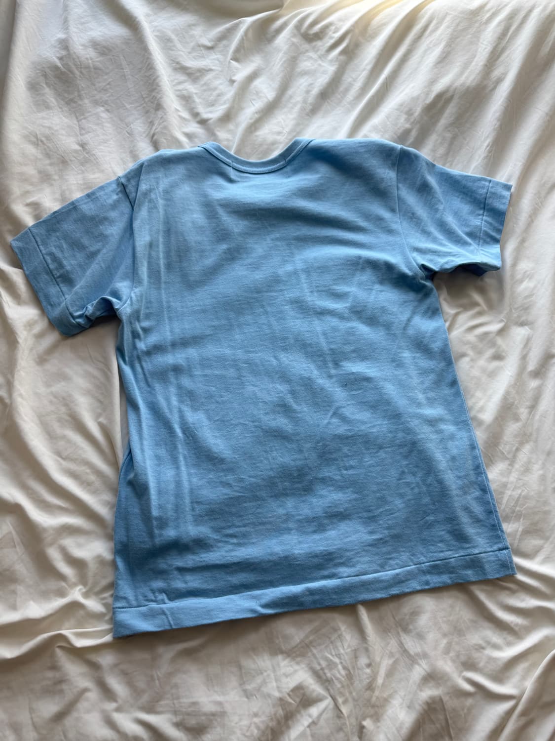 꼼데가르송 파스텔 폴카 닷 로고 티셔츠 블루 xs 상품이미지2