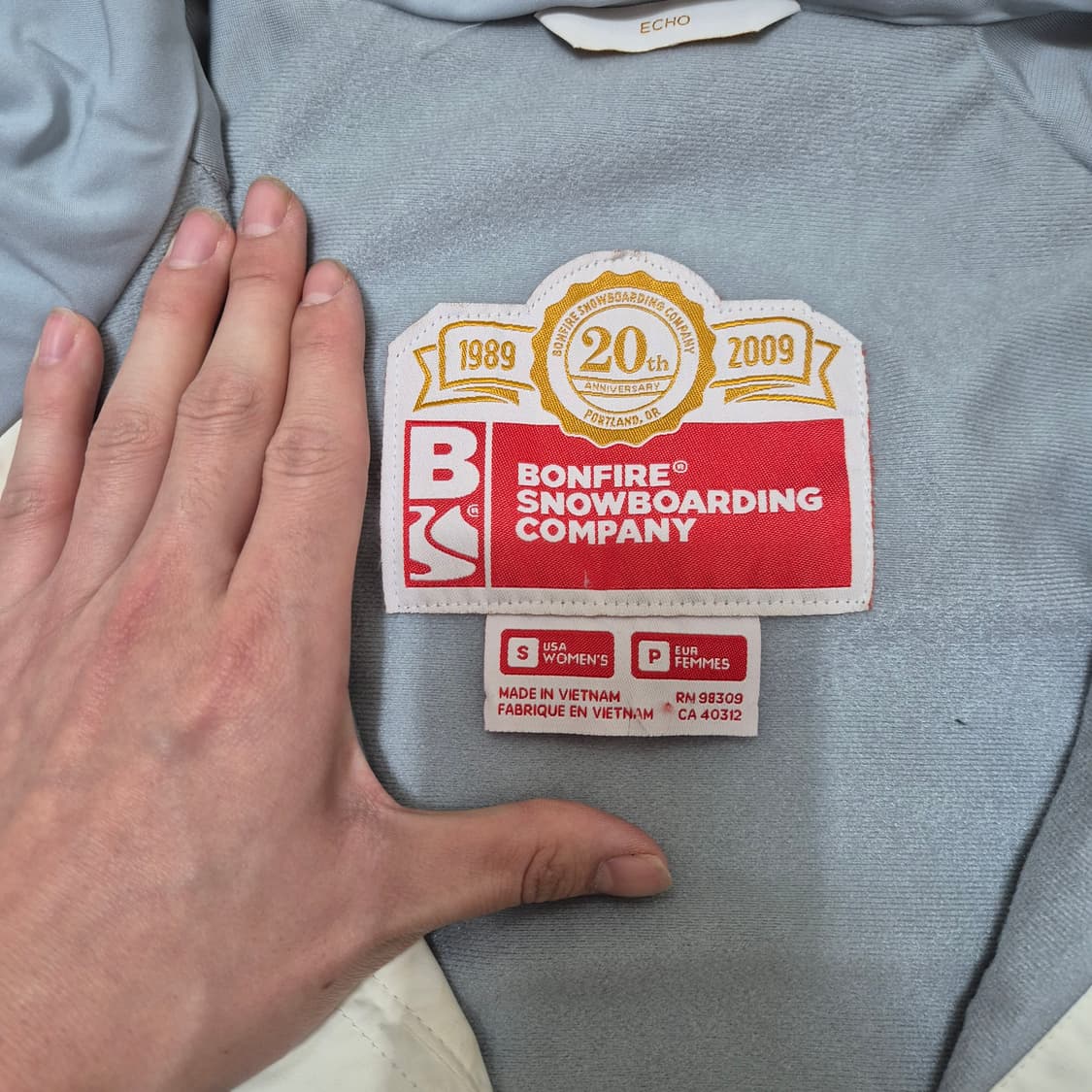 본파이어 스노우보딩 컴퍼니 여성 스노우보드 후드 바람막이 자켓 상품이미지5