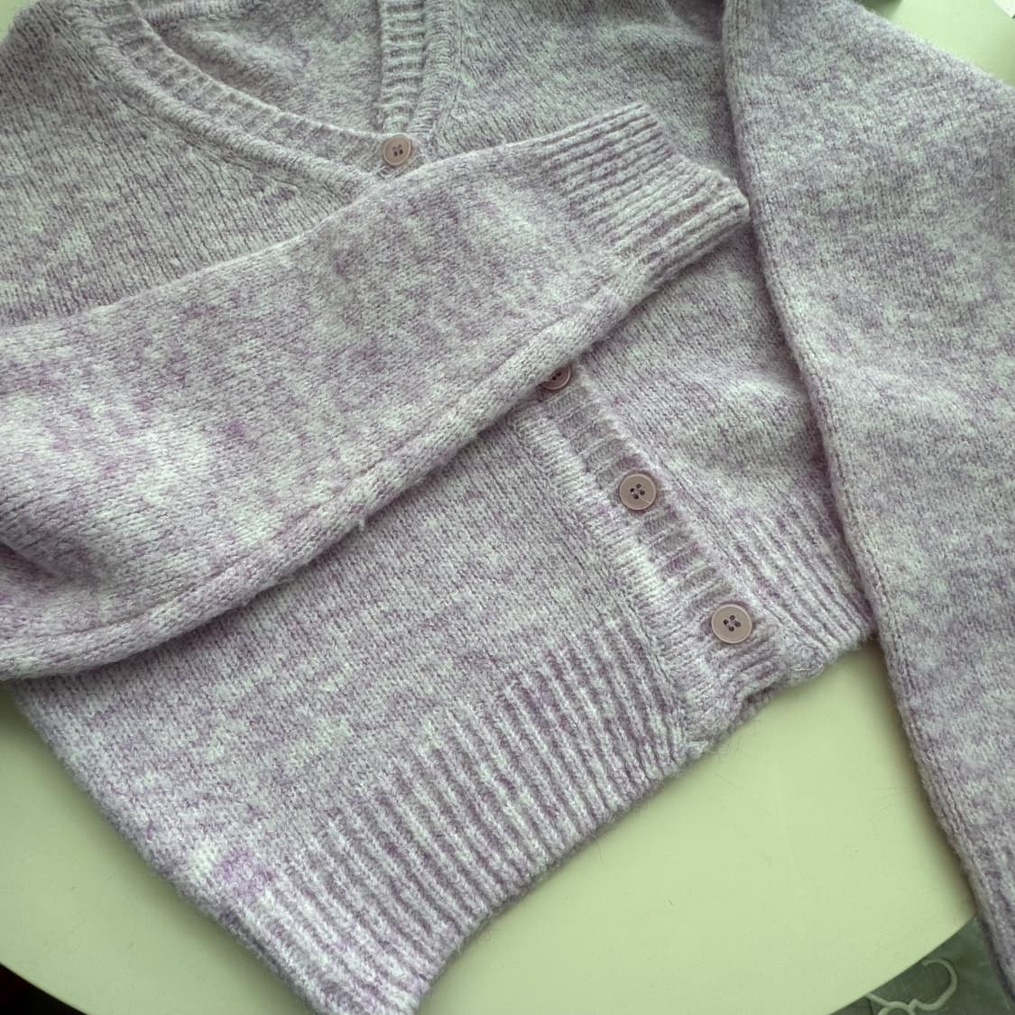 라벤더 색감 예쁜 니트 가디건 상품이미지7