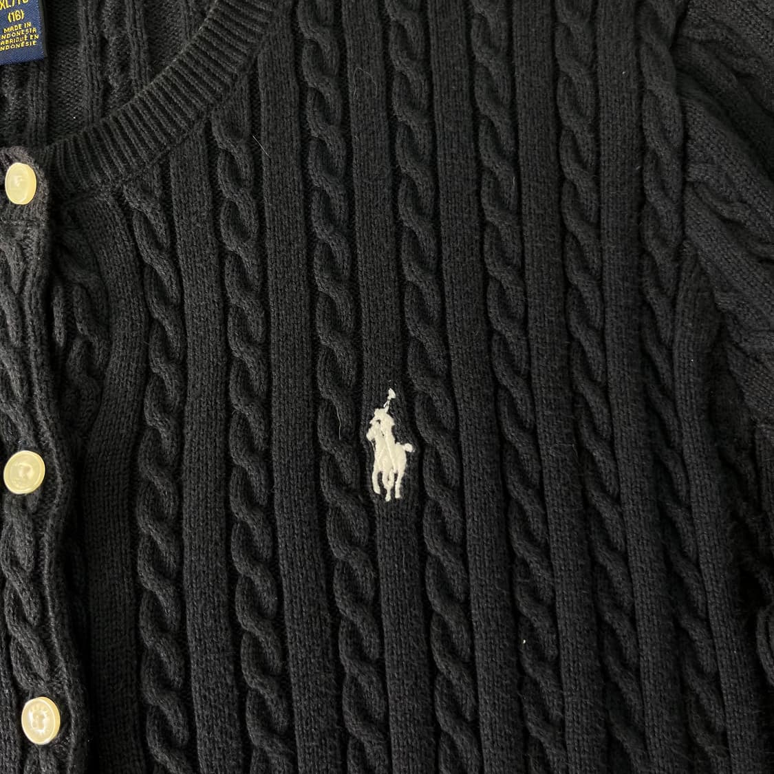 W95 폴로랄프로렌 꽈배기 가디건  상품이미지3