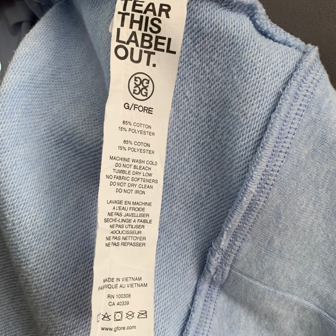 S G/FORE 지포어 골프 스컬 하프 반집업 맨투맨 상품이미지7