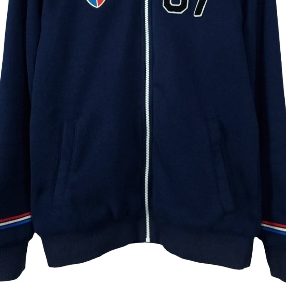 [아디다스] 빅로고 스포츠 져지 트랙탑 집업 자켓 네이비 M19755 상품이미지5