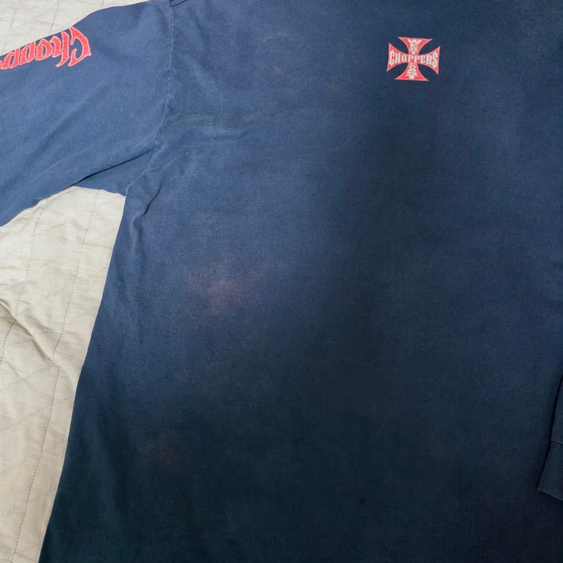 [2XL] 빈티지 WCC 웨스트 코스트 차퍼스 폰트 롱슬리브 네이비 상품이미지9