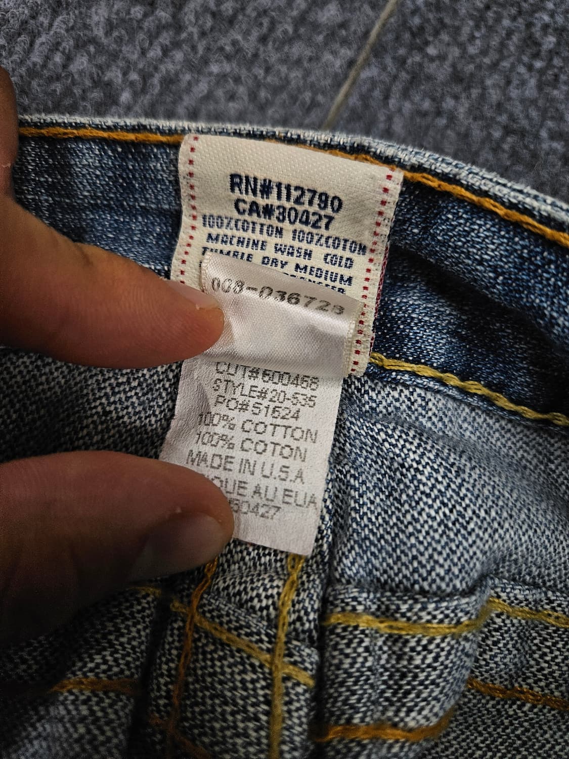 트루릴리젼 하프 데님 팬츠 급처 상품이미지7