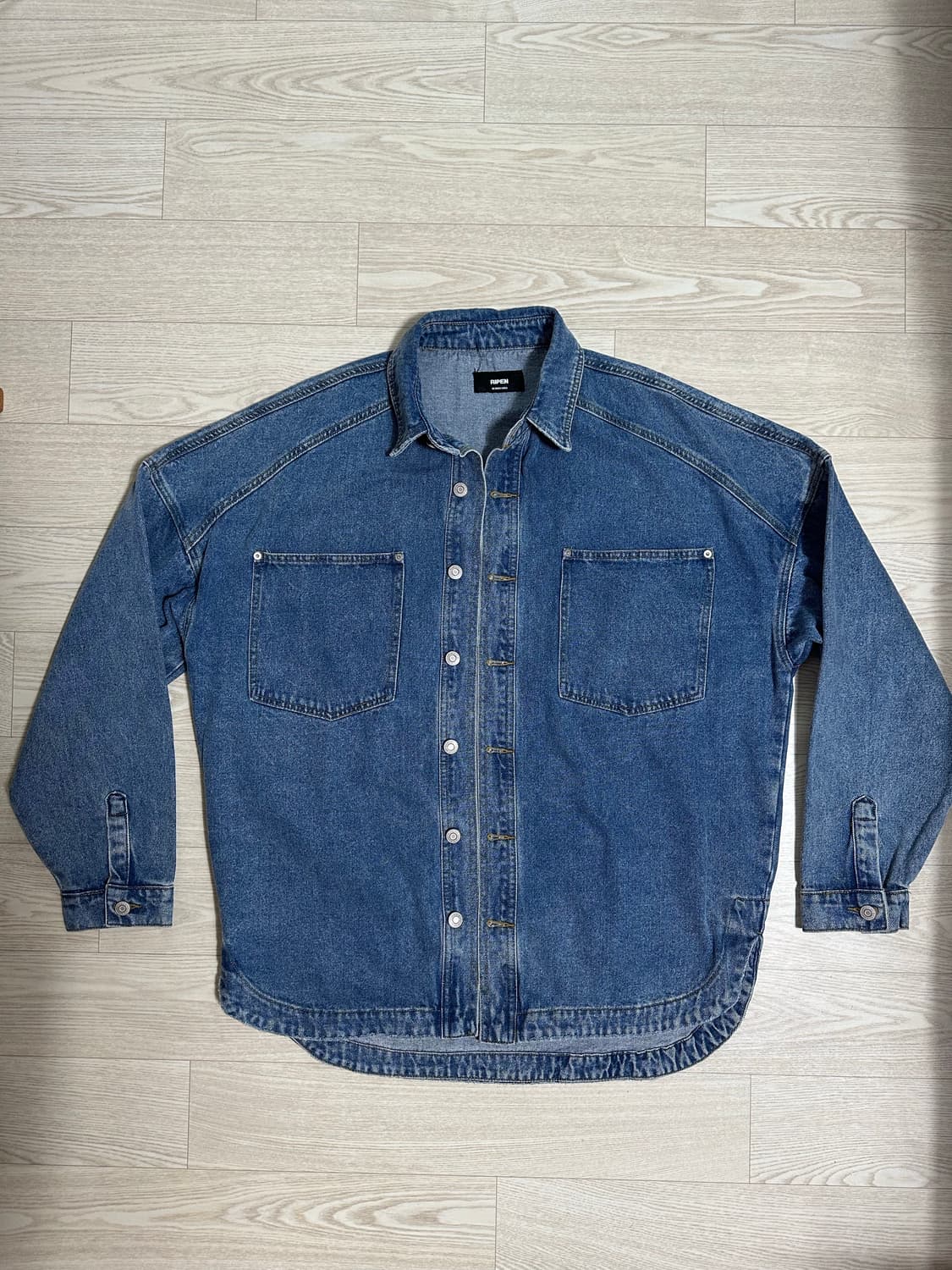 RIPEN 데님 셔츠 L 사이즈 상품이미지1
