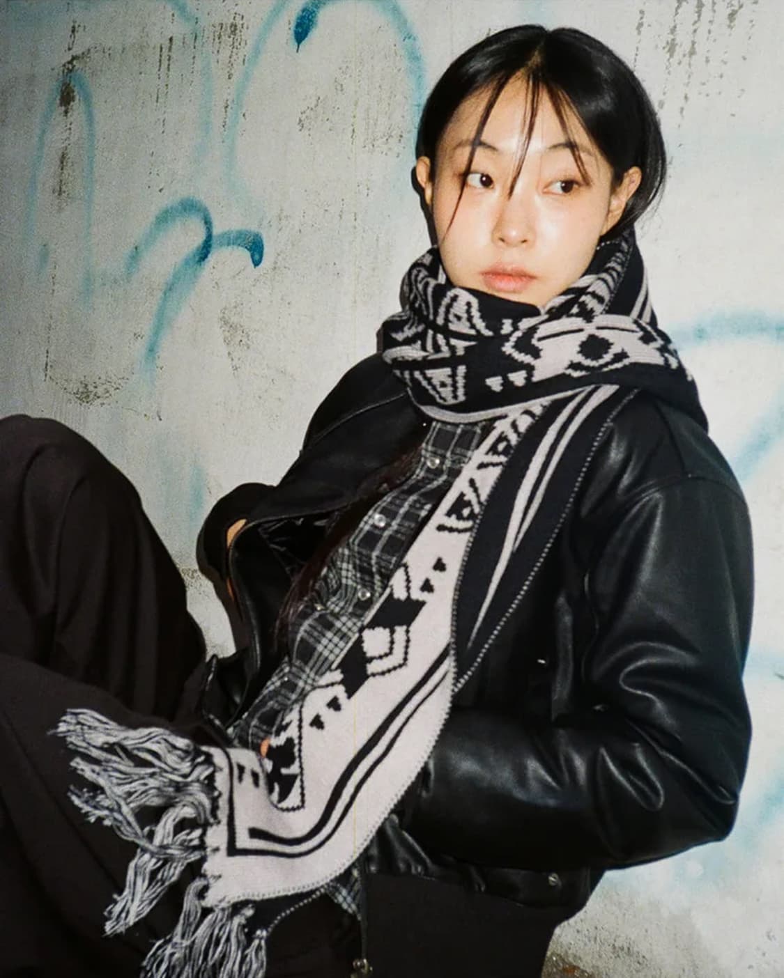  AAKAM Western Jacquard Muffler (Black) 상품이미지2