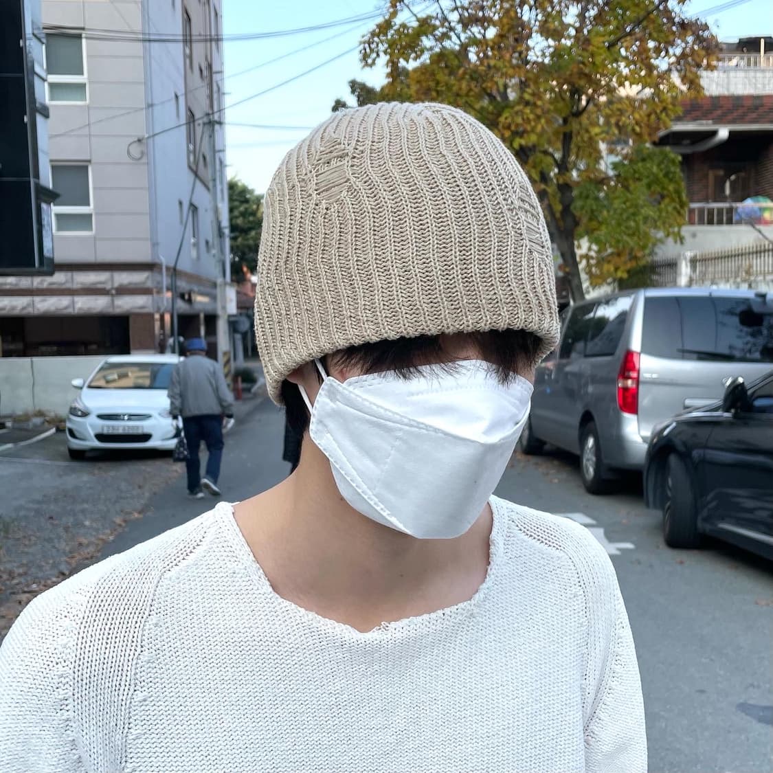 그런지 니트 비니 상품이미지1