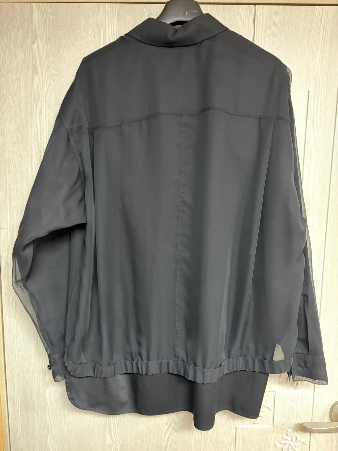 L) 송지오 컬렉션 베일드 레이어드 셔츠 SG2SH704BK 상품이미지2