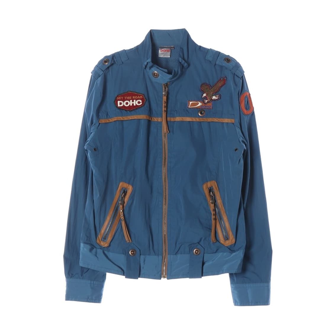 DOHC 올드스쿨 패치 워크 블루 윈드브레이커 자켓 L 상품이미지1