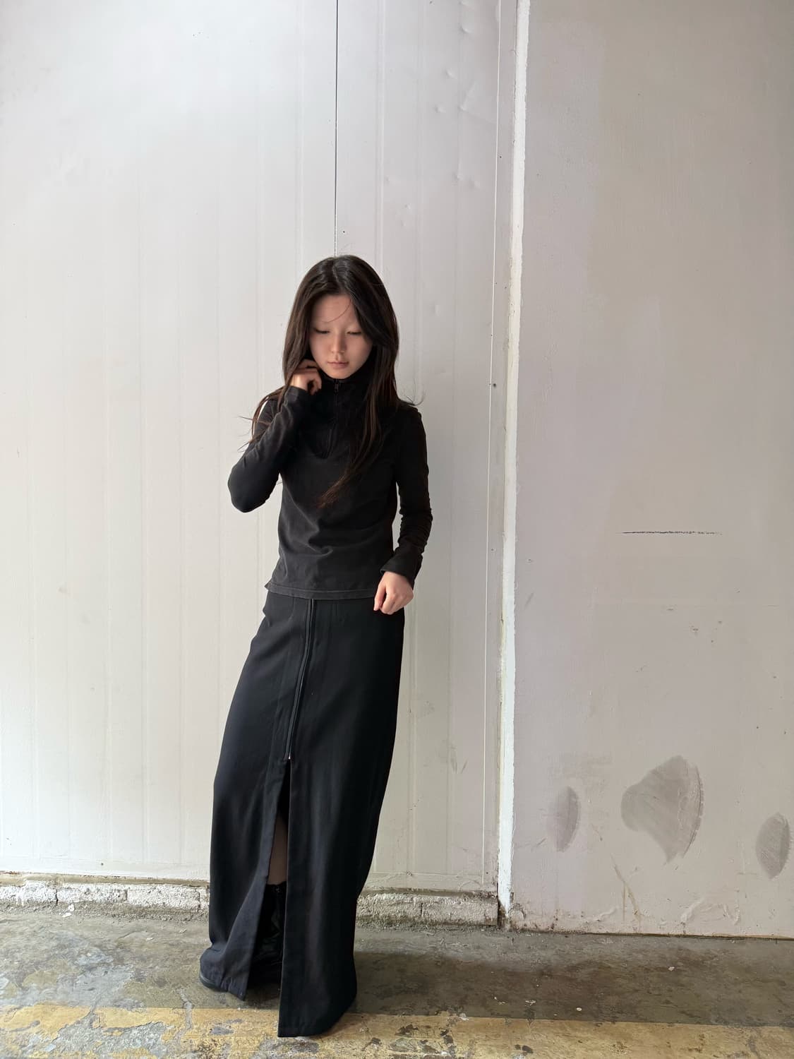 요지야마모토 Y’s 트임 디테일 맥시 롱 스커트 상품이미지3