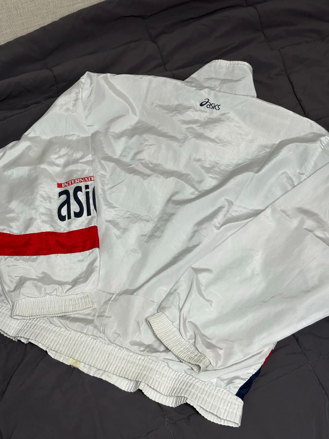 00s 아식스 올드스쿨 바람막이 화이트 L ~ XL 상품이미지2