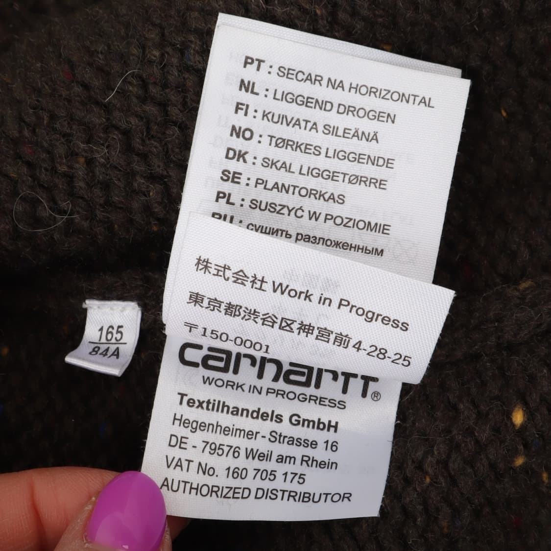 칼하트 카키 앵글리스틱 니트 상품이미지9