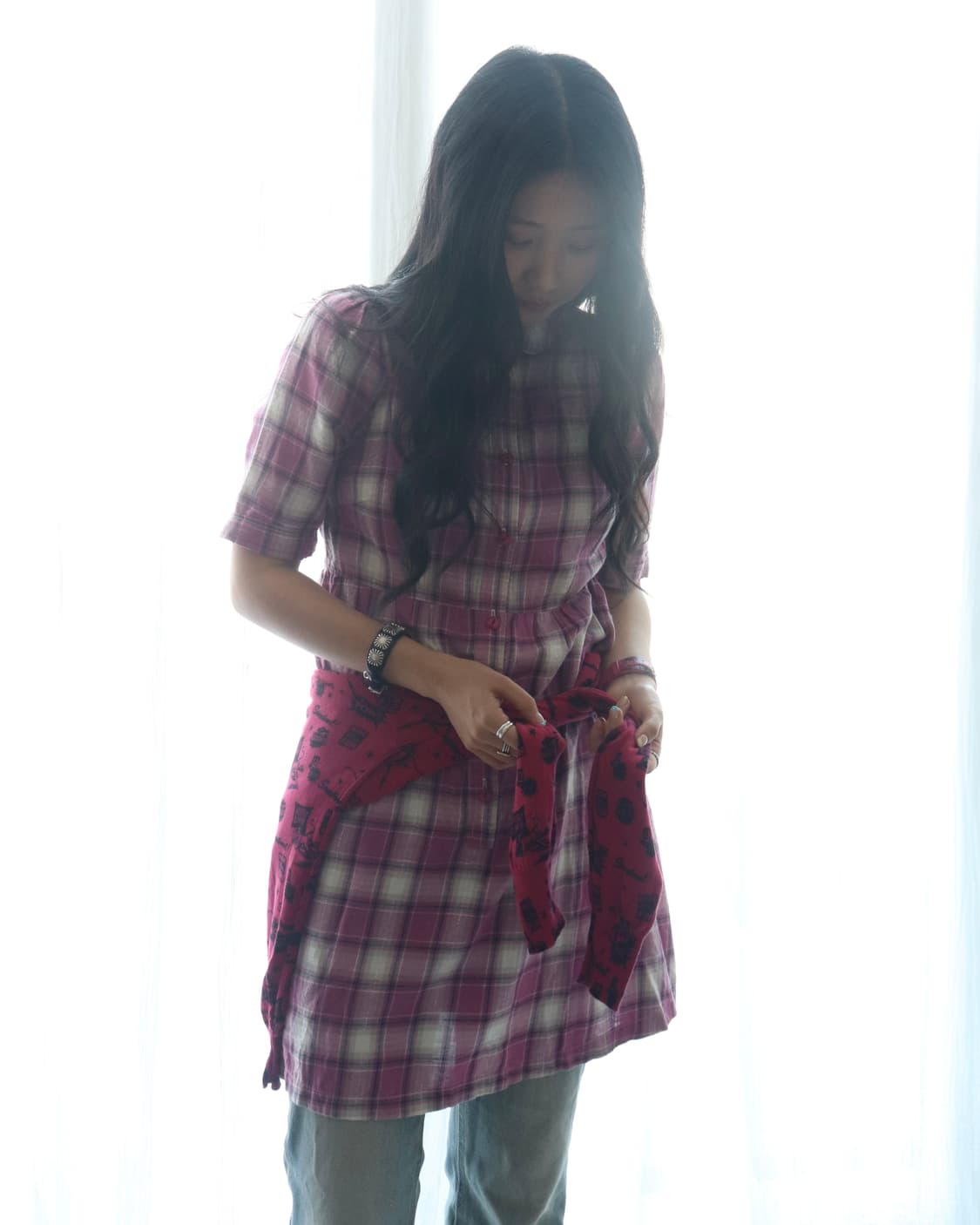 [Hysteric Glamour] Check Shirt Dress 상품이미지8