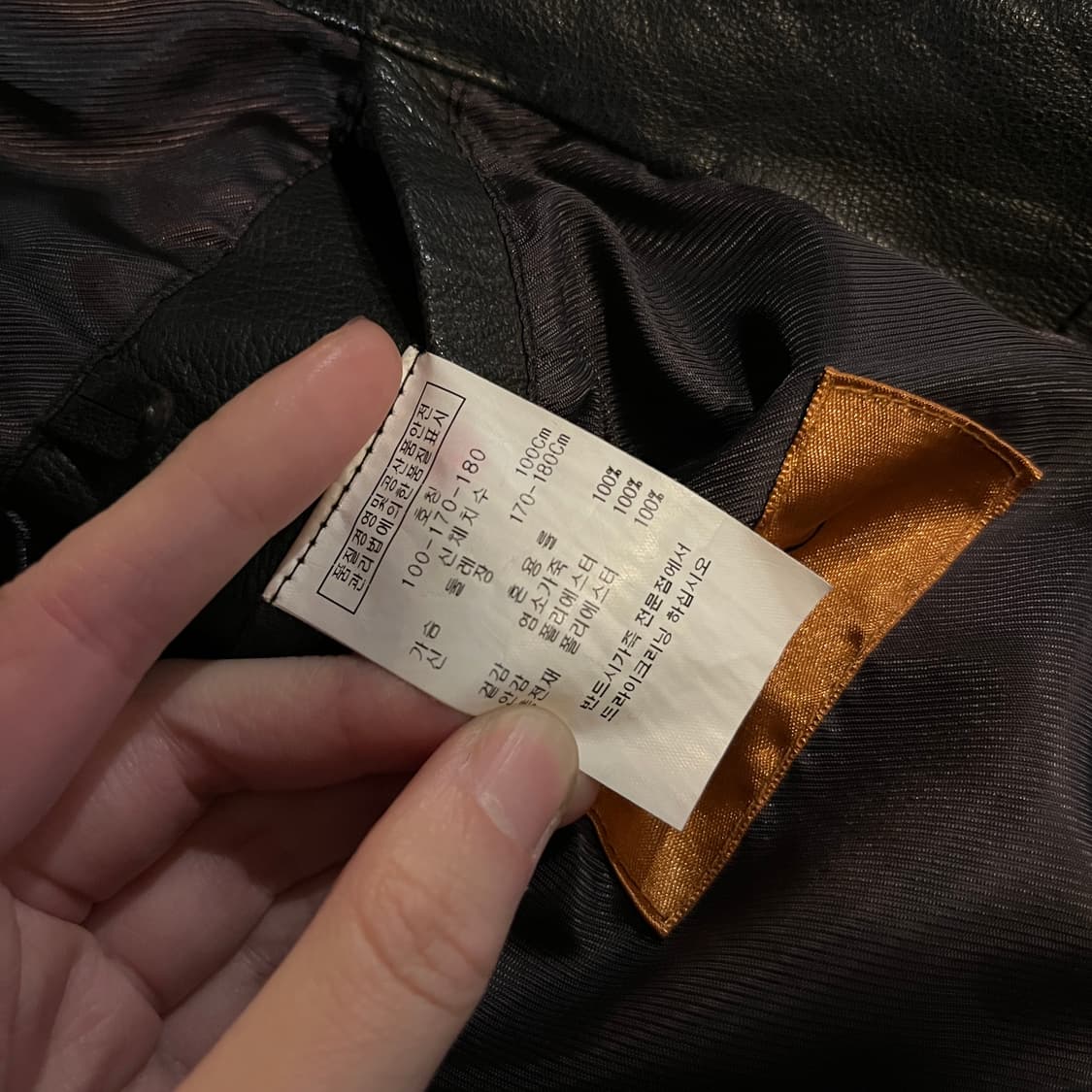 BASSO 염소가죽 자켓 브라운 상품이미지8