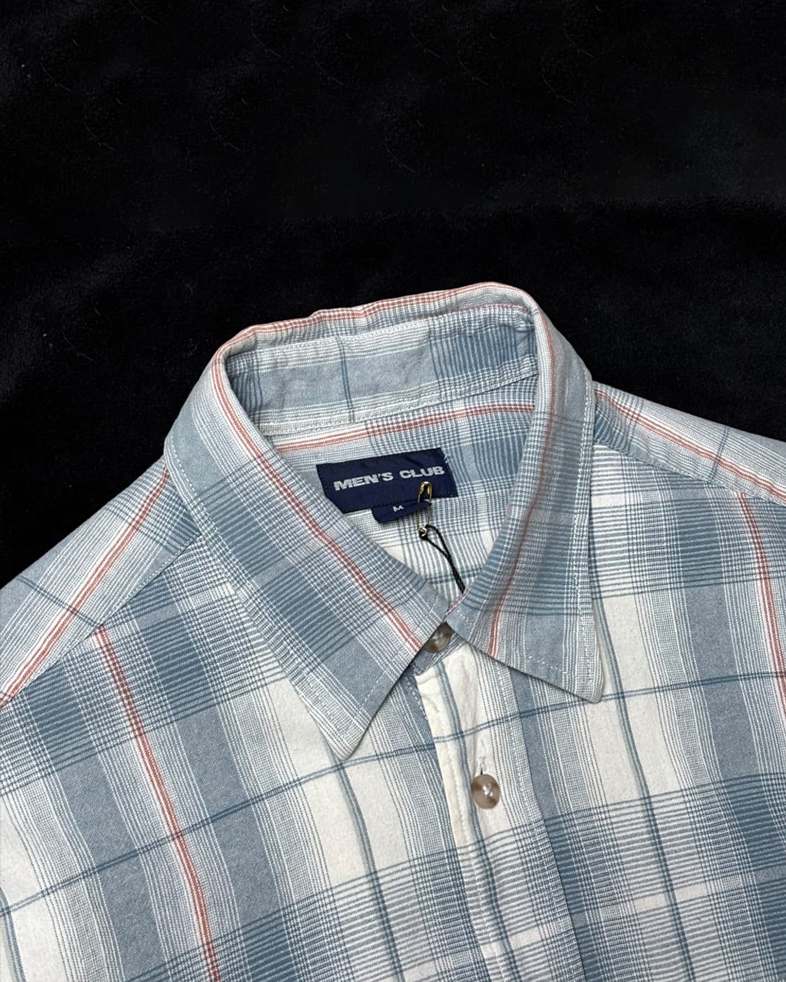 일본빈티지 MEN'S CLUB 체크 셔츠 상품이미지3