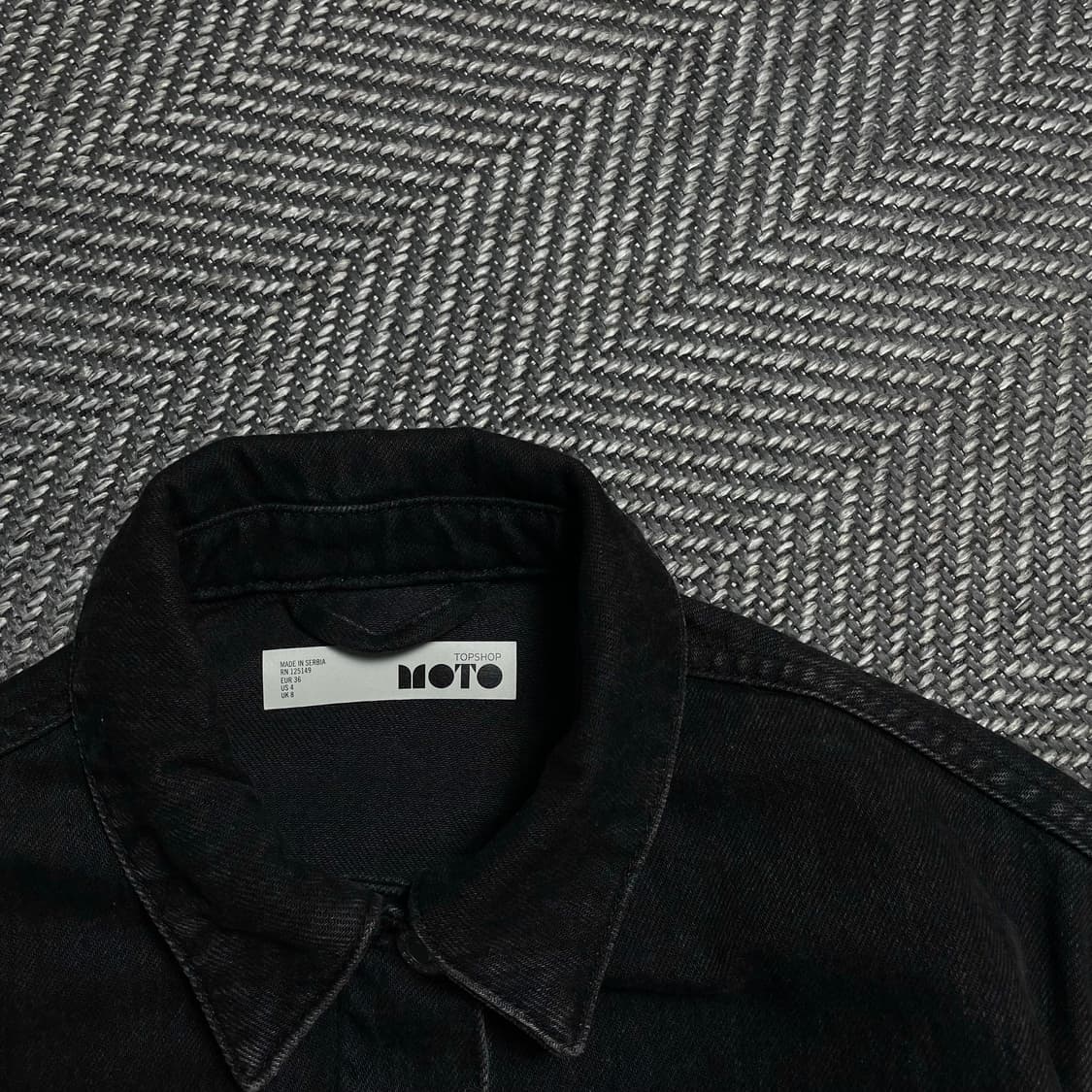 빈티지 흑청 데님 트러커 자켓o 5088 상품이미지2