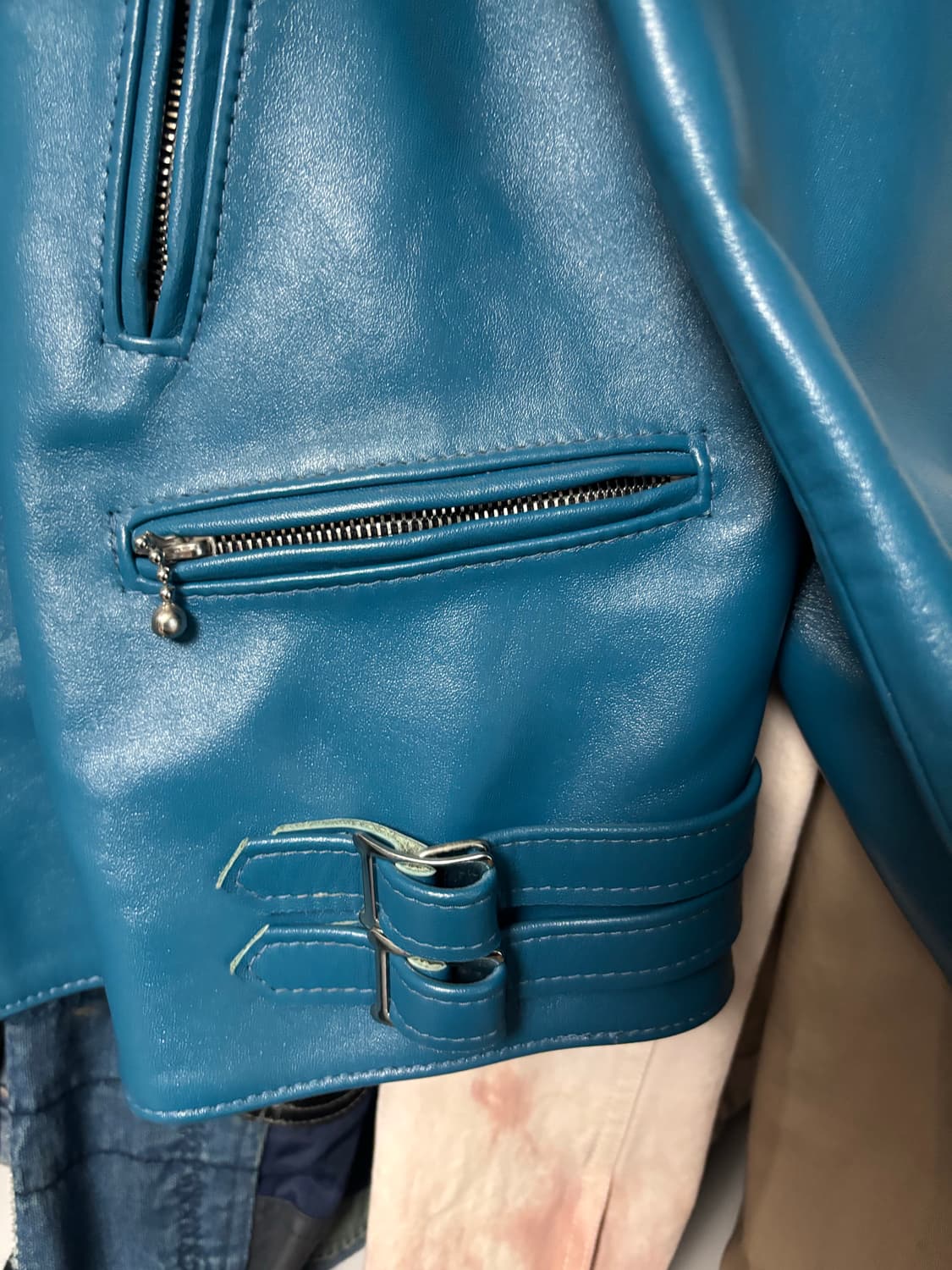 루이스레더 Lewis Leathers 391 40t 타코이즈 상품이미지4