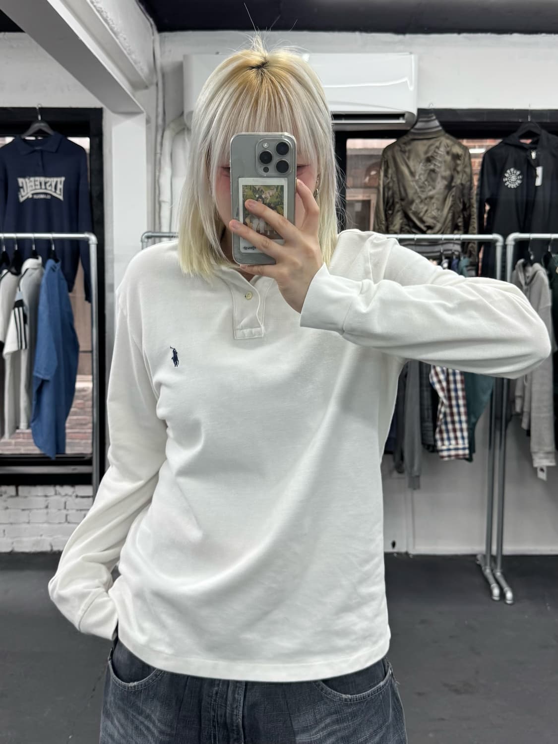 폴로 랄프로렌 화이트 PK 롱슬리브 상품이미지1