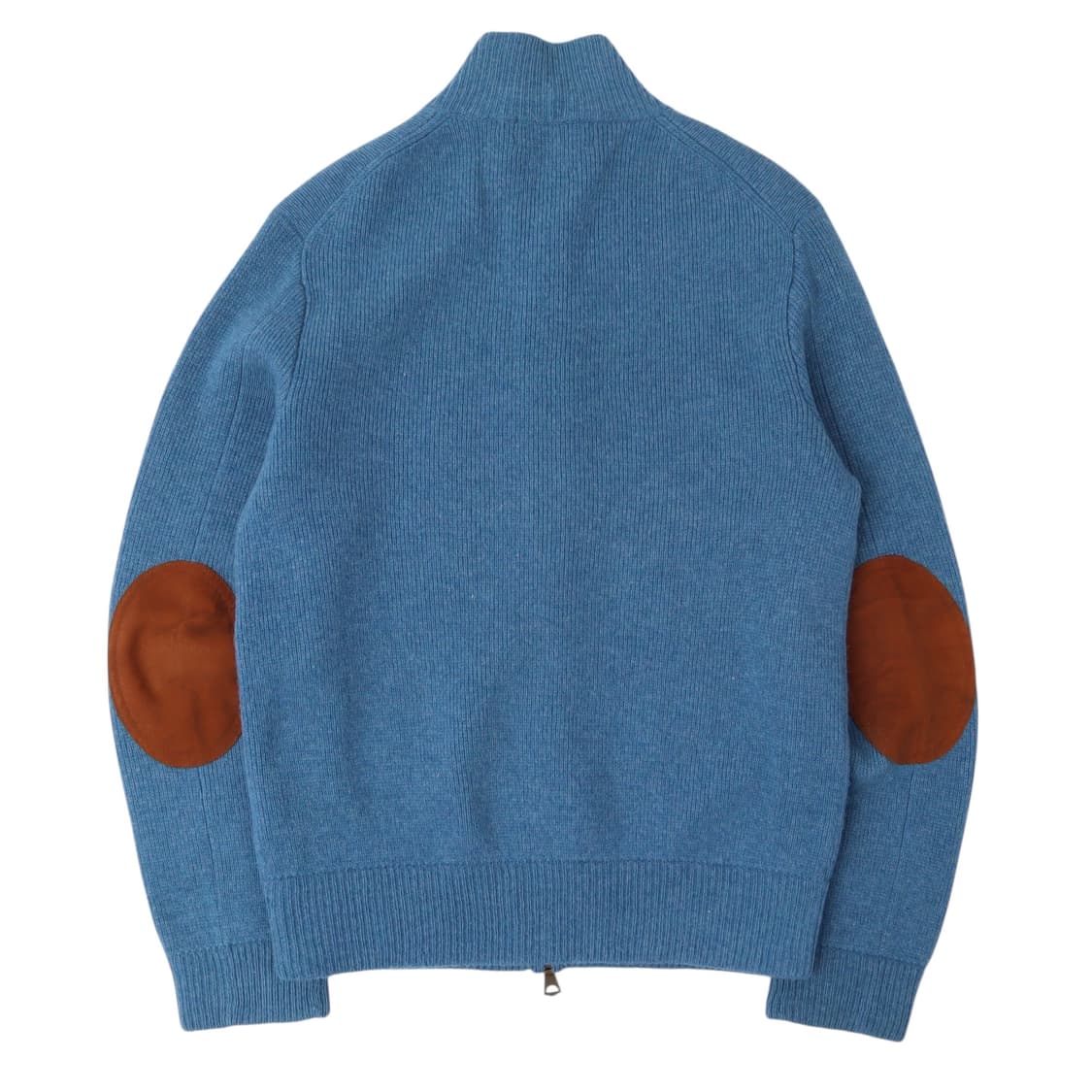 폴로 랄프로렌 블루 엘보우 레더패치 램스울 니트 가디건 상품이미지4