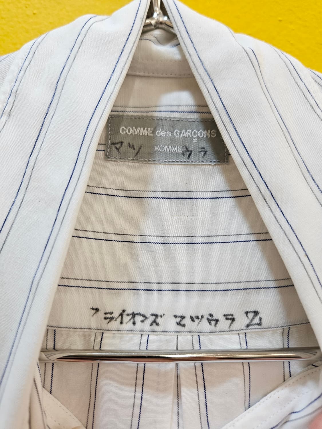 꼼데가르송 옴므 스프라이프 셔츠 상품이미지3