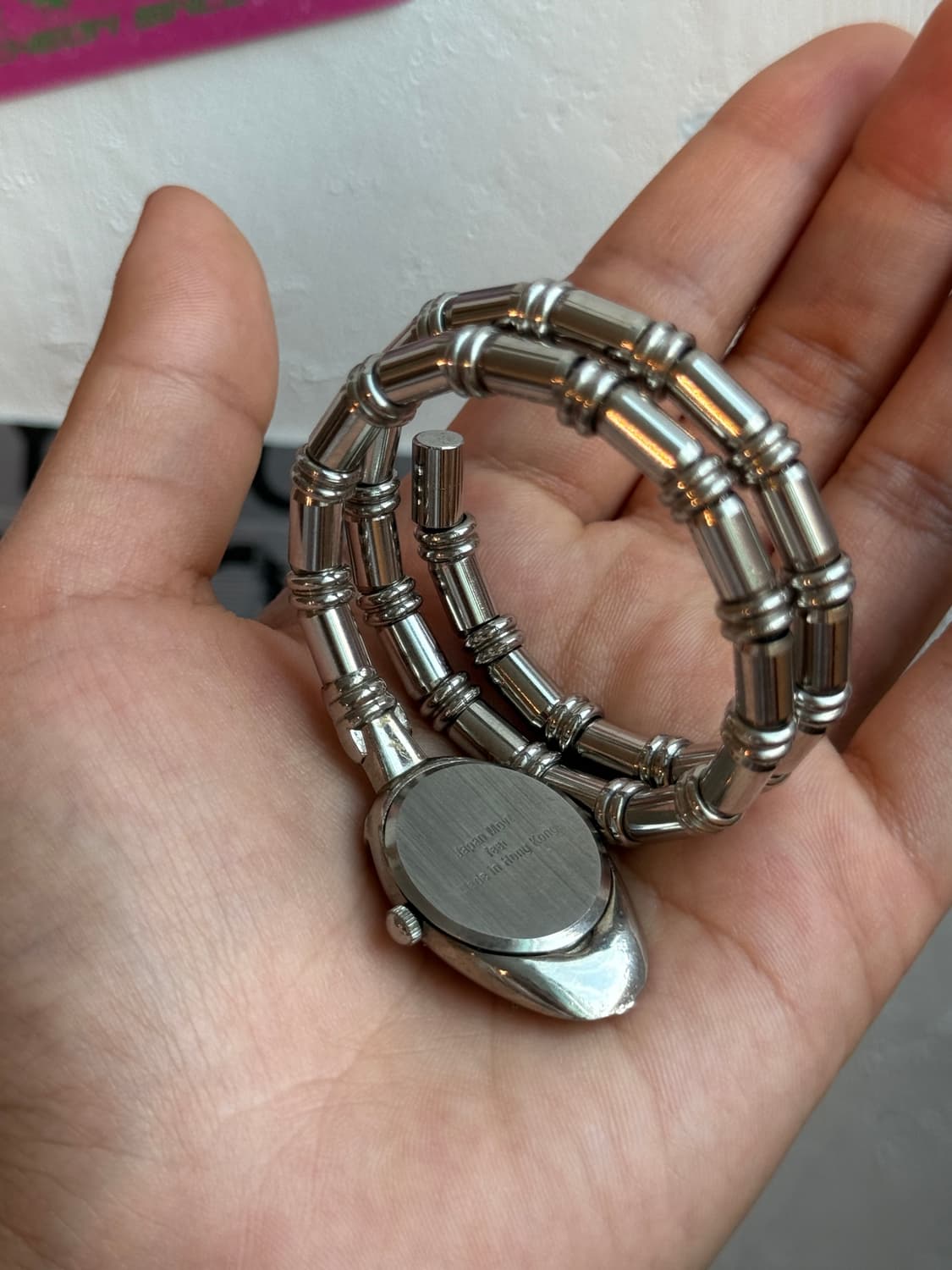90's Hong Kong Snake Bangle 시계 상품이미지8