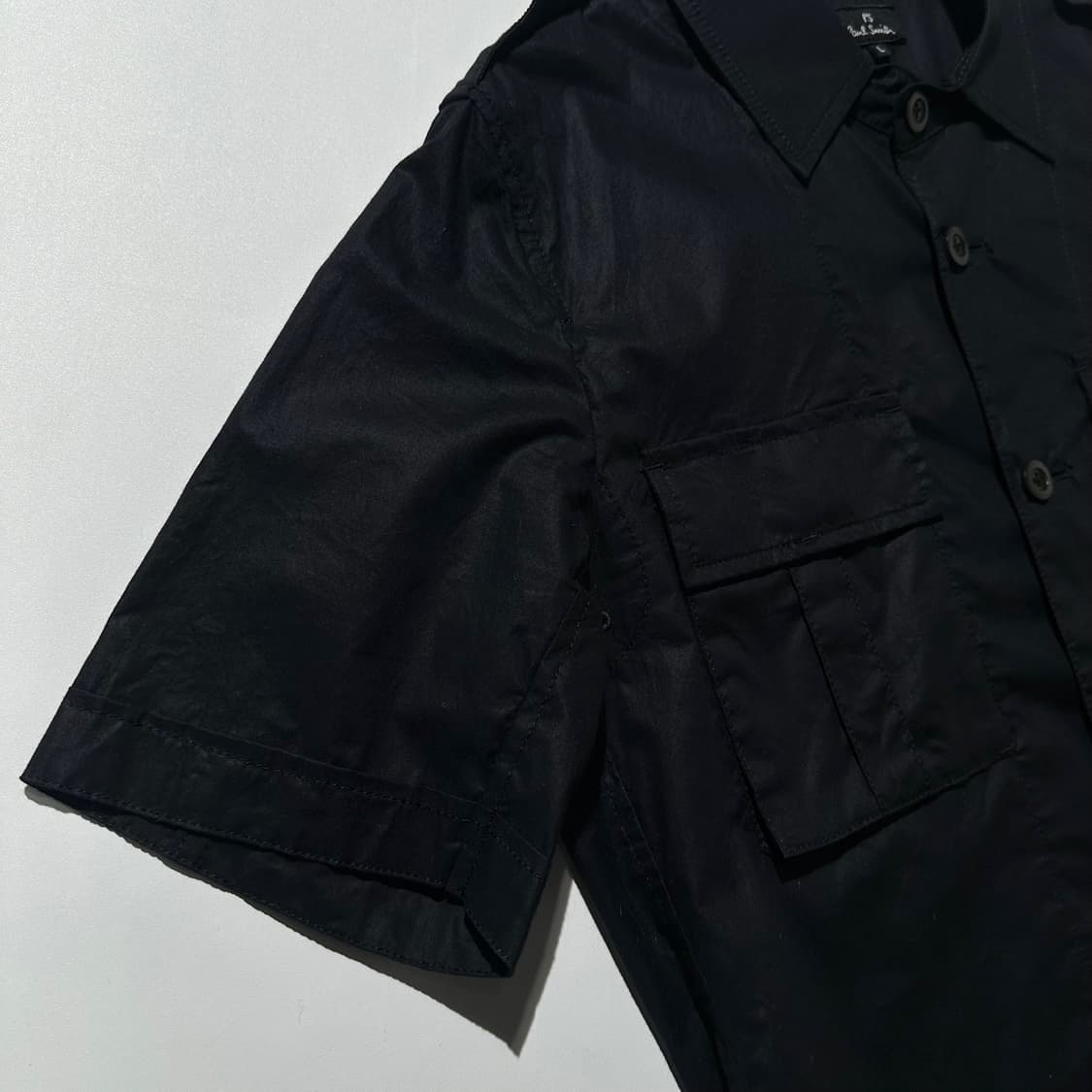 폴스미스 밀리터리 프론트 포켓 반팔 셔츠 블랙 상품이미지5