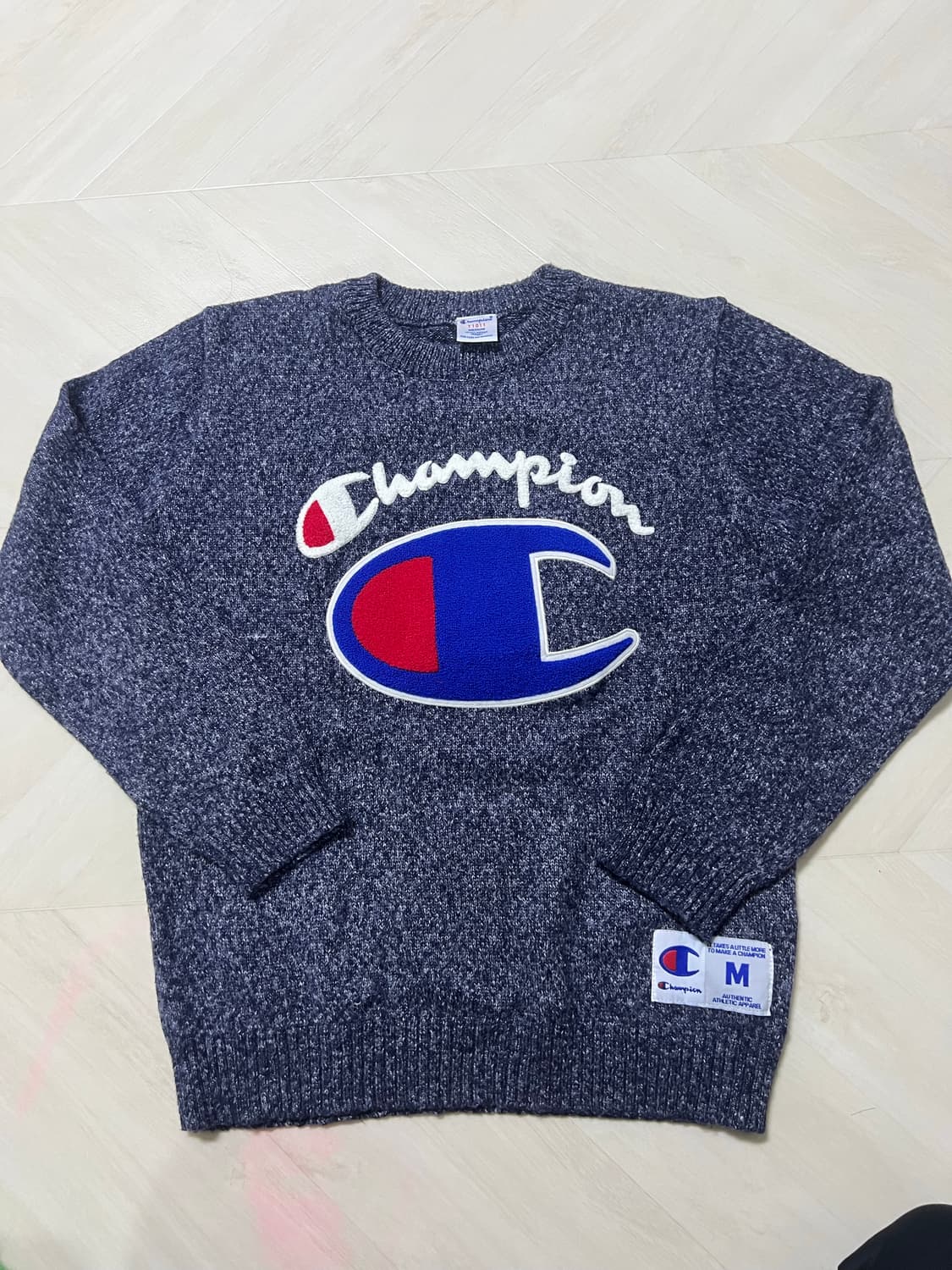 챔피온 빅로고 니트 M 상품이미지1