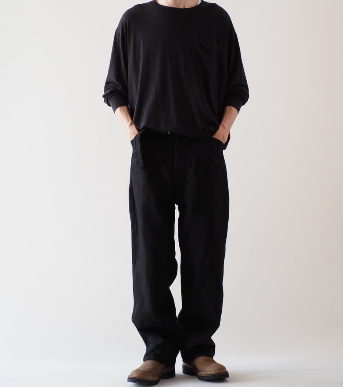 [2] 25fw 코모리 벨티드 블랙 상품이미지6